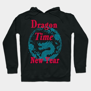 Dragon Time: Festive Illustration with Chinese New Year Dragon Hoodie